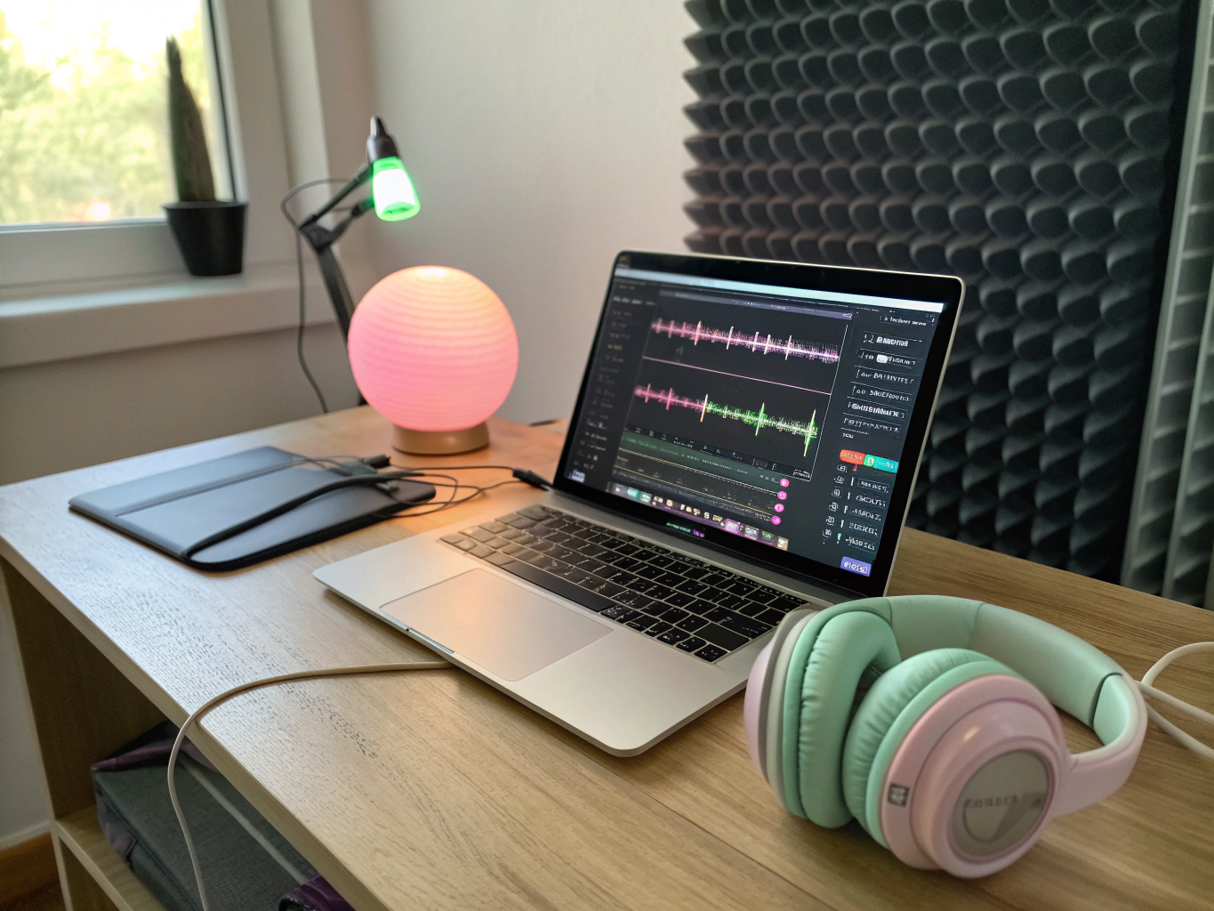Podcast video editing suite with multicam timeline